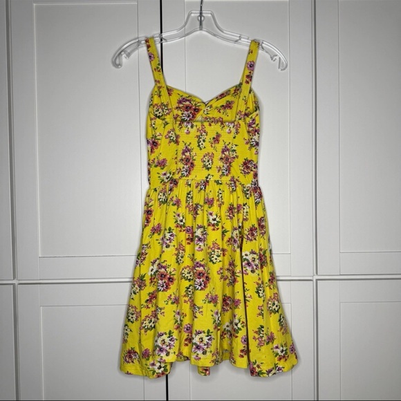 Y2K 2010s Aeropostale Mini Dress Sweetheart Floral Fairy Cottagecore Boho Whimsy - Picture 9 of 16